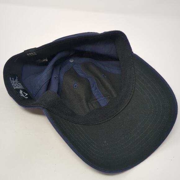 Callaway Est. 1982 Fitted Baseball Cap Blue XL Embroidered Vented Holes 6 Panel - Picture 7 of 10